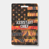 消防副チーフ旗 バッジ (裏面)