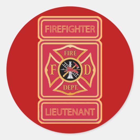 消防副官 ラウンドシール (正面)