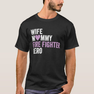 消防動揺して家妻モミー消防士H Tシャツ