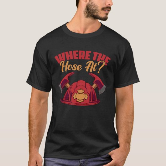 消防吏員又は労働者のホースが Tシャツ (正面)