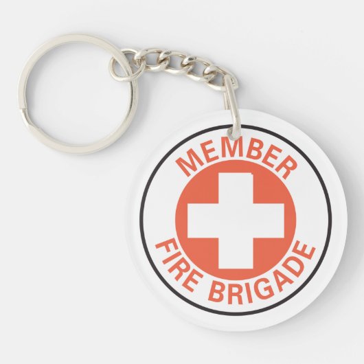消防員標識 キーホルダー (正面)