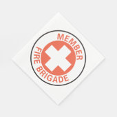 消防員標識 スタンダードランチョンナプキン (角)