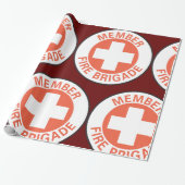 消防員標識 ラッピングペーパー (アンロールド)