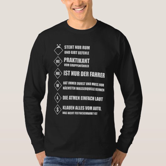 消防団消火グループ消防士Ffw Tシャツ (正面)