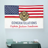 消防団退職愛国消防局 横断幕 (トレードショー)