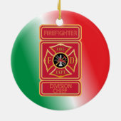 消防団長カスタム官 セラミックオーナメント (裏面)
