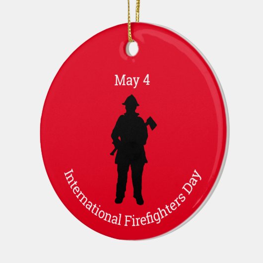 消防国際的隊デイオーナメント セラミックオーナメント (左)