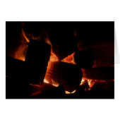 消防坑冬燃え丸太 (正面横)