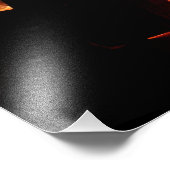 消防坑冬燃え丸太 フォトプリント            (角)