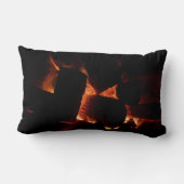 消防坑冬燃え丸太 ランバークッション (裏面)