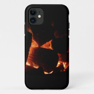 消防坑冬燃え丸太 iPhone 11 ケース