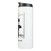 消防士おもしろいと警官の漫画 タンブラー (回転右)