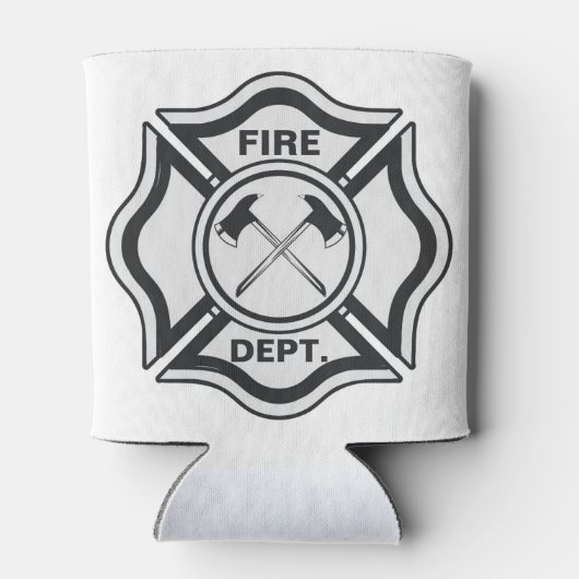 消防士おもしろいオフデューティ救ユーザークーラーボックス 缶クーラー (裏面)