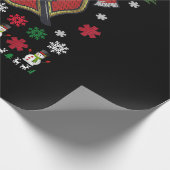 消防士おもしろいクリスマスかわいい恋人の贈り物 ラッピングペーパー (角)