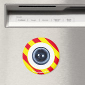 消防士おもしろいSpyCam赤/黄色マグネット マグネット (インサイチュ (食洗機))