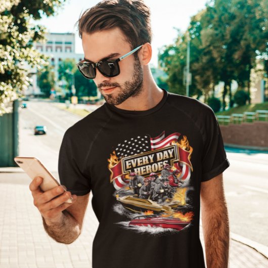 消防士がボートを燃やす戦い Tシャツ