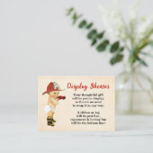 消防士がラッピングの赤ちゃんシャワーを表示しない エンクロージャーカード (スタンド正面)