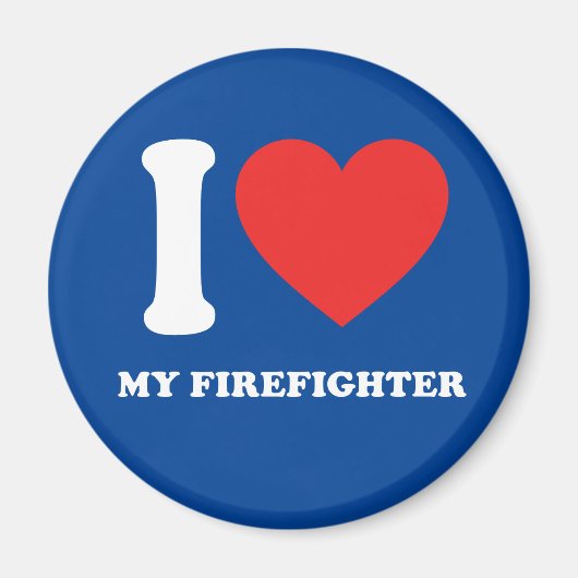 消防士が大好き マグネット (正面)