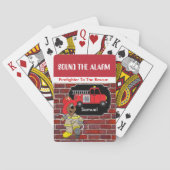 消防士が救出に向かう トランプ (裏面)