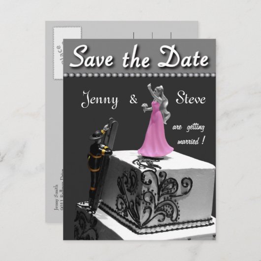 消防士が日付カードを保存 案内ポストカード (正面/裏面)