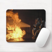 消防士が模擬電池を消す マウスパッド (マウス)