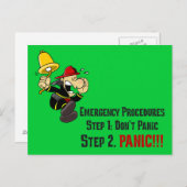 消防士が緊急事態に対応する方法 ポストカード (正面/裏面)