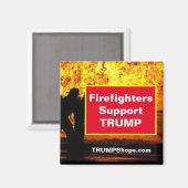 消防士がTRUMPマグネットをサポート マグネット (正面/裏面)