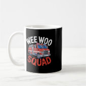 消防士さんWee Woo Squad ウケるデザイン コーヒーマグカップ (左)