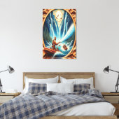 消防士たちはボートに乗り込んだ キャンバスプリント (インサイチュ (寝室))