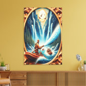 消防士たちはボートに乗り込んだ キャンバスプリント (インサイチュ (リビング))