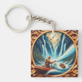 消防士たちはボートに乗り込んだ キーホルダー (正面)