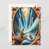 消防士たちはボートに乗り込んだ ポストカード (正面/裏面)