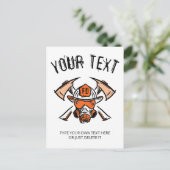 消防士だ。消防署。テンプレート. シーズンポストカード (スタンド正面)