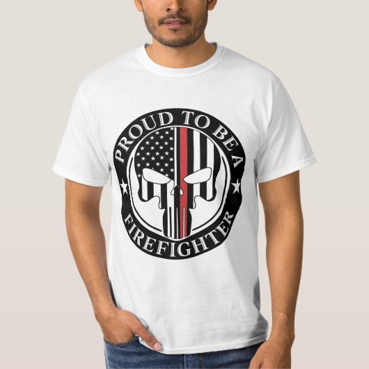 消防士であることを誇りに思う Tシャツ (正面)