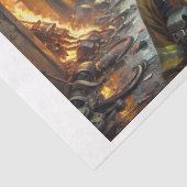 消防士としてのボクサー犬 –  薄葉紙 (詳細)