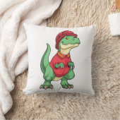 消防士としての恐竜 クッション (ブランケット)