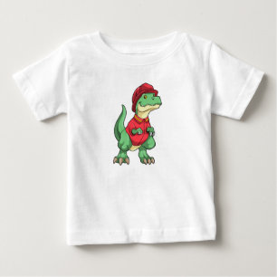 消防士としての恐竜 ベビーTシャツ