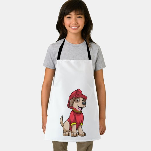 消防士としての犬 エプロン (インサイチュ)