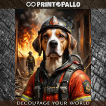 消防士としてビーグル – ティッシュペーパー