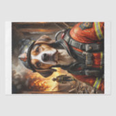 消防士としてビーグル – ティッシュペーパー 薄葉紙 (正面)