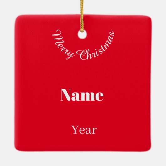 消防士とダルマチアのクリスマスオーナメント セラミックオーナメント (裏面)