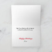 消防士とダルマチアのクリスマスカード カード (内部)