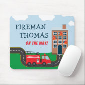 消防士と消防車とファーストネームはリトル・ボーイ マウスパッド (マウス)