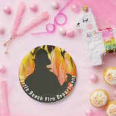 消防士と火炎のパーティー ペーパープレート (パーティー)