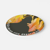 消防士と火炎のパーティー ペーパープレート (アングル)