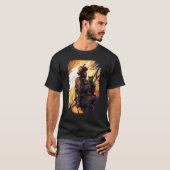 消防士と猫を救う - 消防士と消防官 Tシャツ (正面フル)