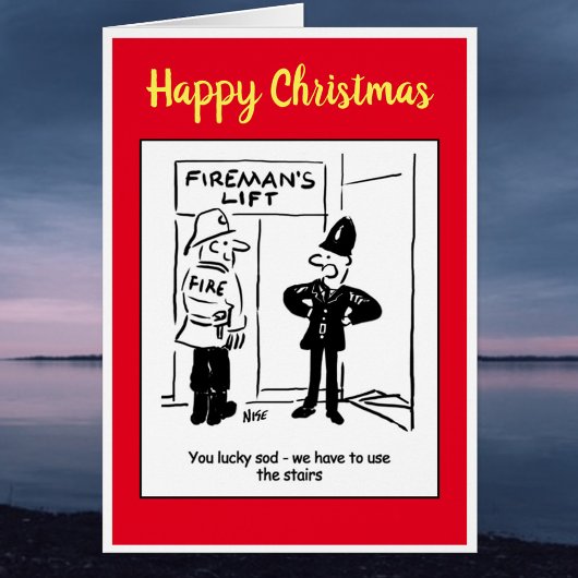 消防士と警官が共有を冗談