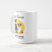 消防士と警察官と看護師のハロウィン コーヒーマグカップ (正面左)