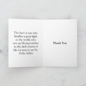 消防士のありがとう サンキューカード (内部)