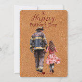 消防士のお父さんの娘からの短い詩|過去記事 招待状 (裏面)